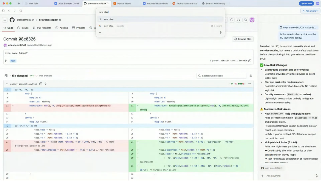 实测 Atlas：OpenAI 的浏览器，由 Chrome 骨干开发 配图 8