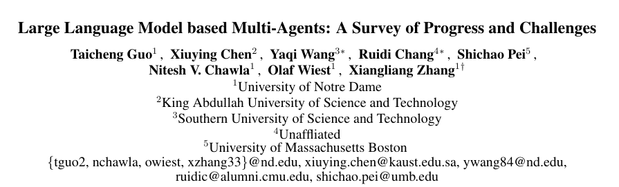 论文导读 | Large Language Model based Multi-Agents的发展与挑战