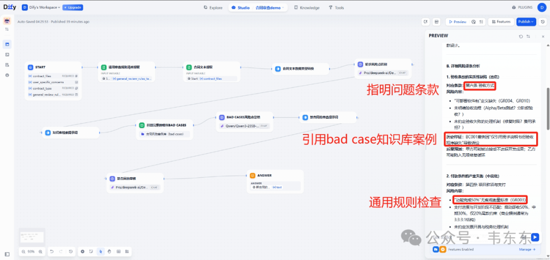 基于Bad Cases的Dify合同审查案例演示（工作流拆解） 配图 23