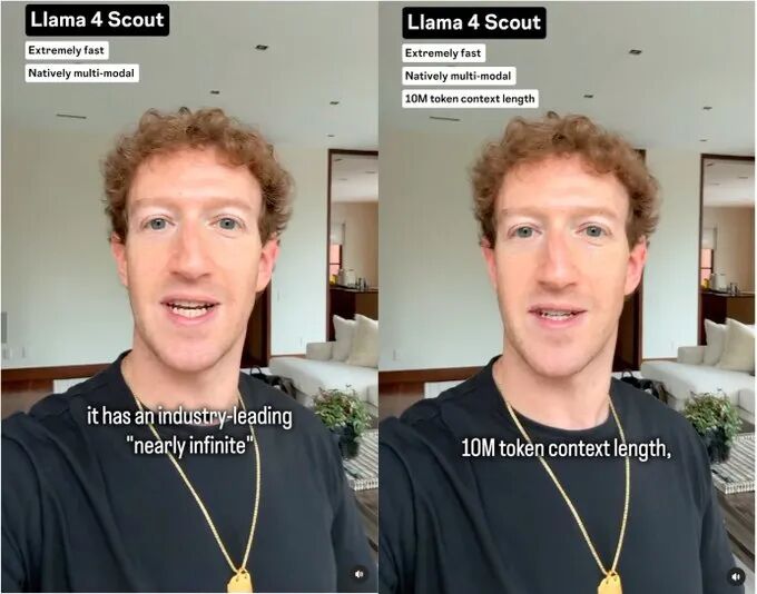 炸裂！Meta深夜推出Llama 4系列 ：单卡H100能跑，千万上下文，还有2万亿“巨兽”