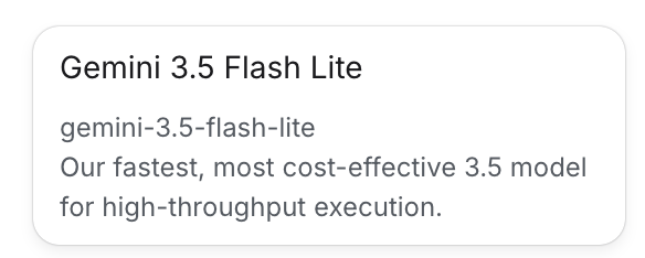 3.5 Flash Lite