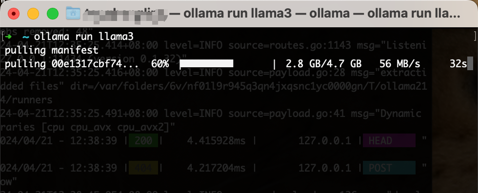 使用ollama分别在我的window、mac、小米手机上部署体验llama3-8b 配图 12