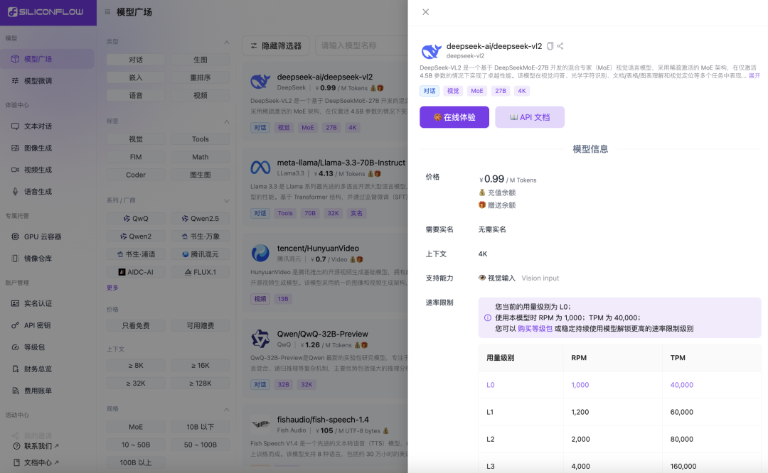 硅基流动 x 深度求索：SiliconCloud首发上线加速版DeepSeek-VL2