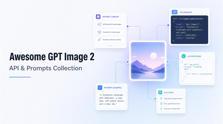 GPT-Image-2 提示词库：583+ 个真实可用的图像生成提示词