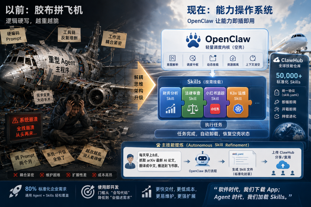 企业级 AI Agent 为什么集体转向“基座 + Skills”？