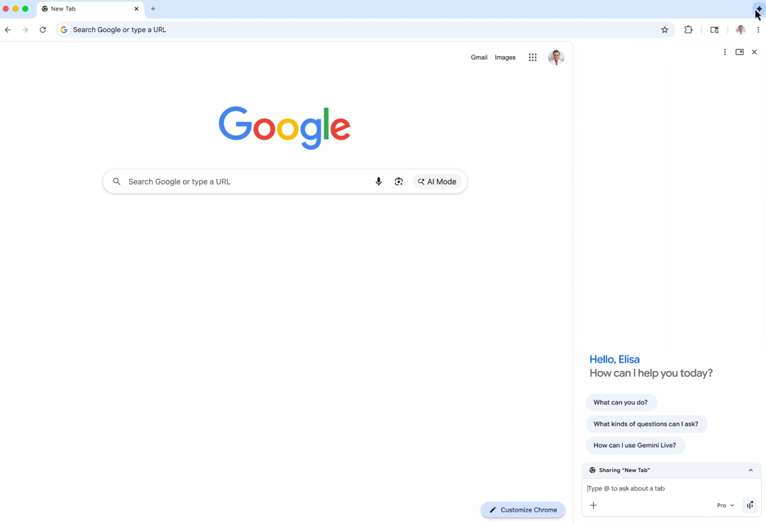 反击 OpenAI！谷歌史诗级更新：Gemini in Chrome 正式上线，免费用