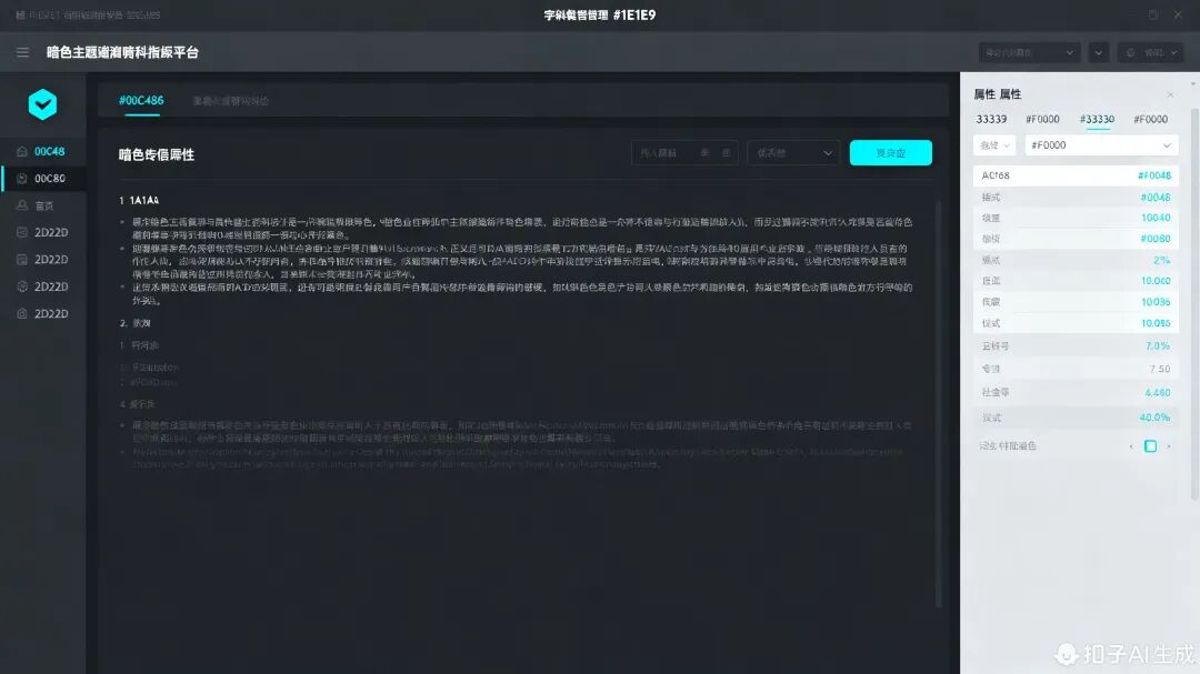 暗色模式界面展示