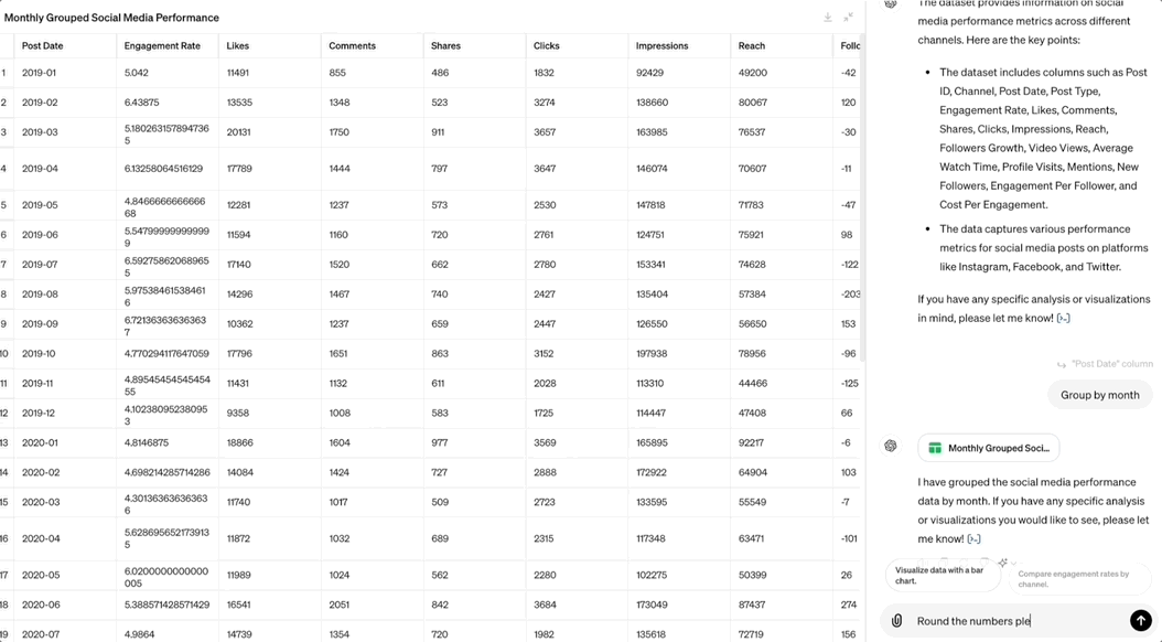 ChatGPT接力更新：实时交互式分析Excel！网友扒出背后新模型 配图 5