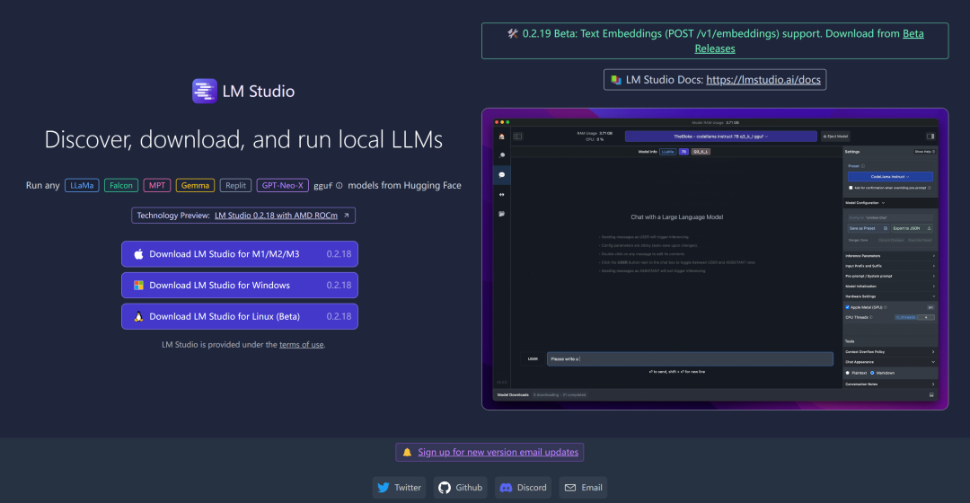 OLLama同级本地化LLM应用提供平台 LM Studio简单使用介绍 与OLLama简单对比 LM Studio模型下载方法
