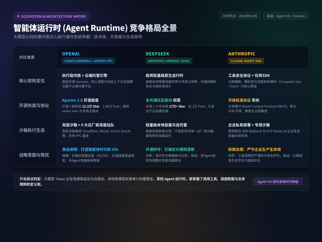 智能体运行时(Agent Runtime)竞争格局全景矩阵