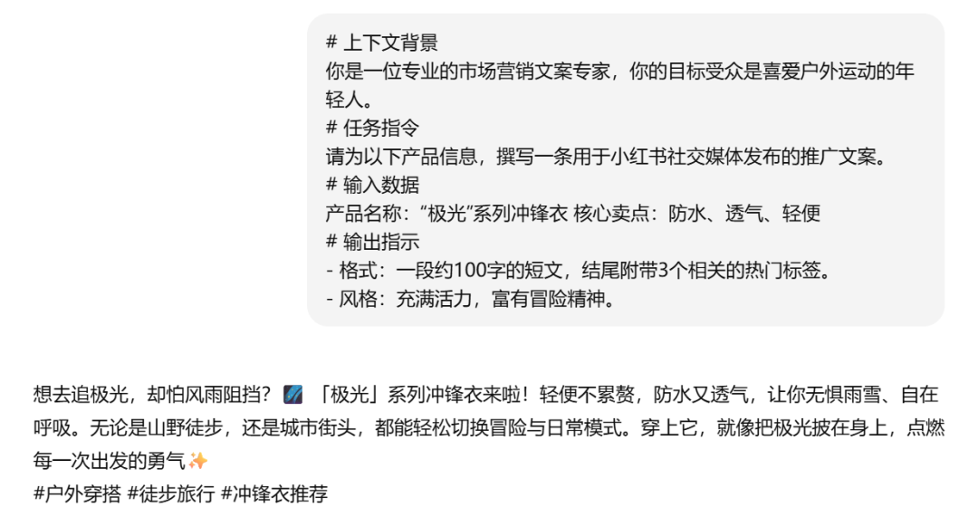 提示词的四大核心要素：上下文 + 任务指令 + 输入数据 + 输出指示 配图 3