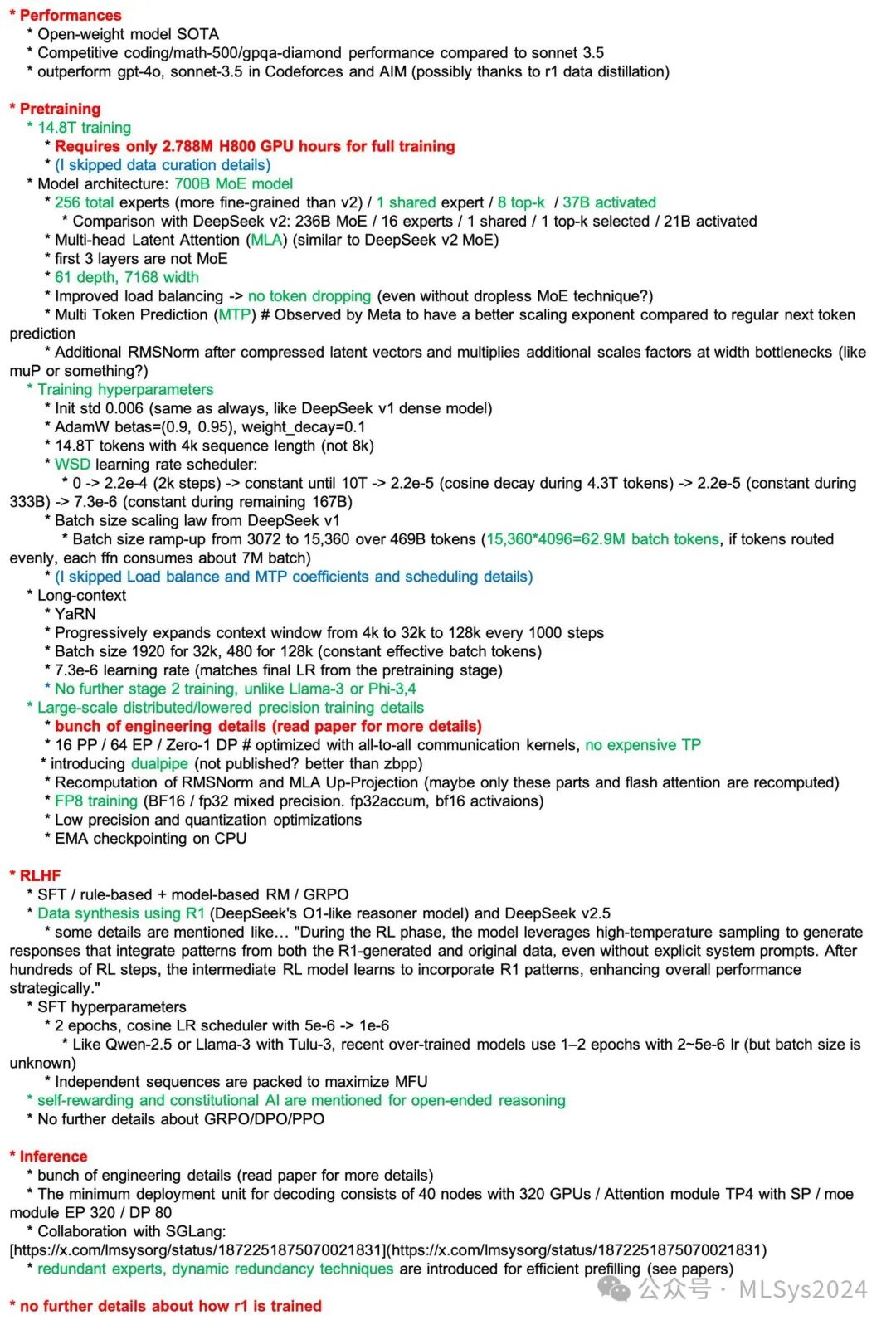 DeepSeek-V3技术报告速读
