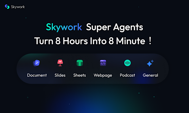 Skywork.ai Launches Globally, Introducing the World's First  DeepResearch-Powered Workspace Super Agents