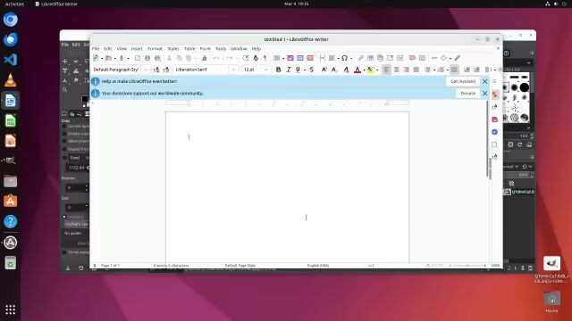 Image 40: 图片成功从GIMP粘贴到LibreOffice Writer文档中