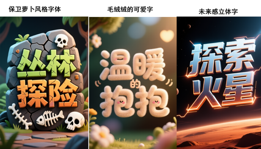 Qwen Image 提示词：中文字体风格与效果描述指南 配图 6