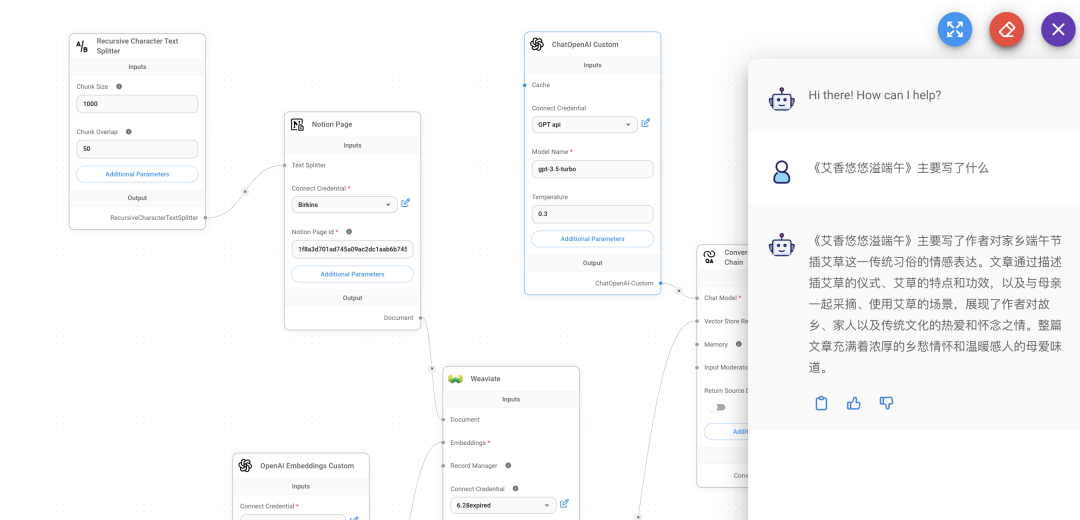 Flowise AI 工作流进阶: 常用组件介绍+连 Notion 做知识库 配图 28