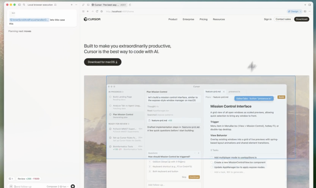 Cursor 3来了：内置Codex，前端福音Design Mode，WorkTree多开 配图 2