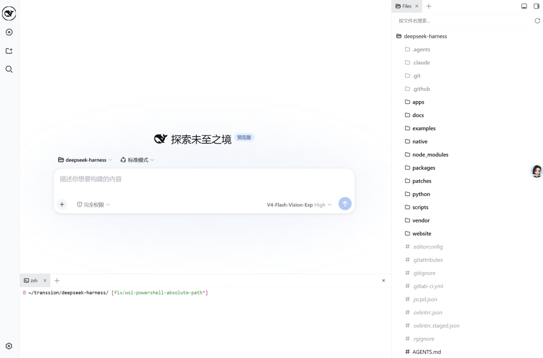 DSH Web 的 VS Code 工作台