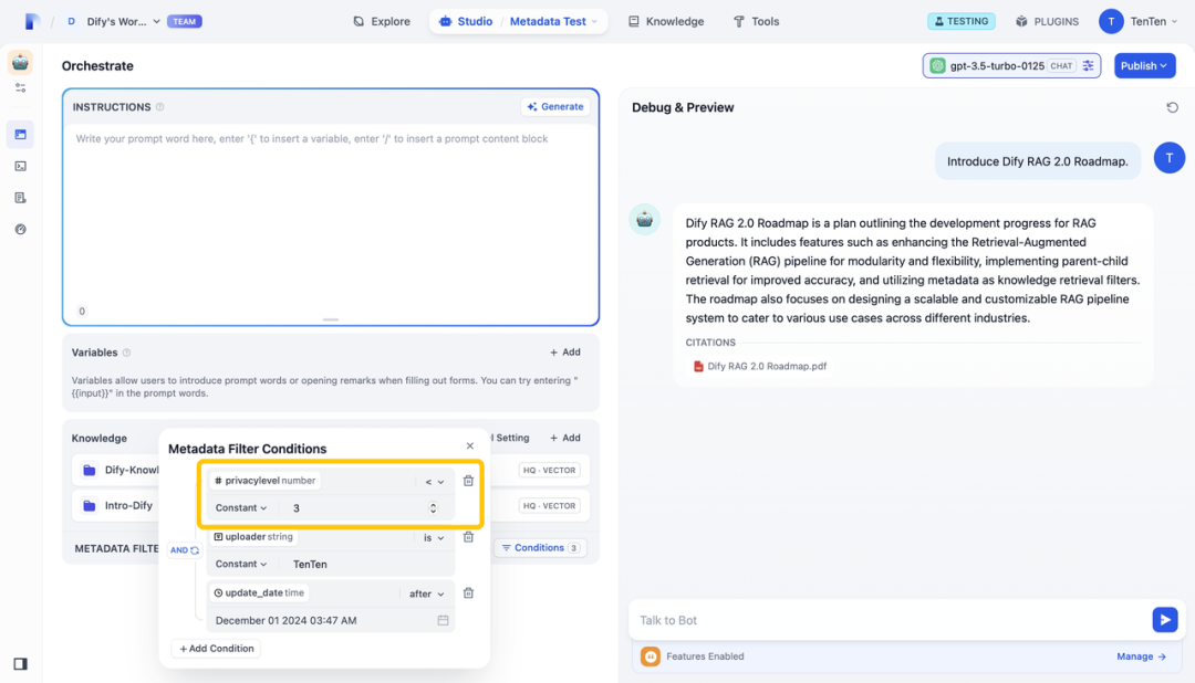 Dify v1.1.0 发布：用元数据给知识库"贴标签"，RAG 检索效率翻倍 配图 3