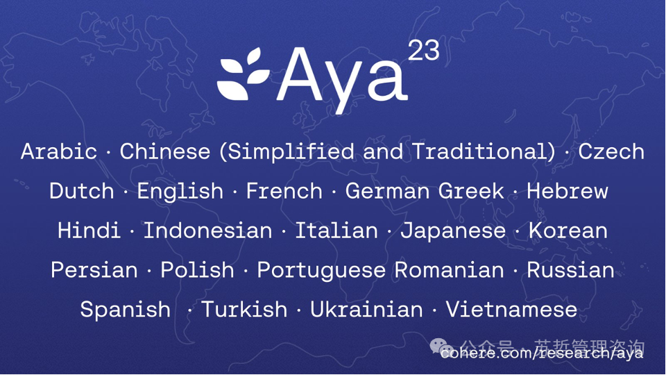 加拿大Cohere 大模型Aya 23-8B/35B技术报告-23种语言开放权重推进多语言发展 配图 2