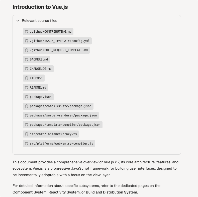DeepWiki让Github源代码秒变文档知识库 配图 7