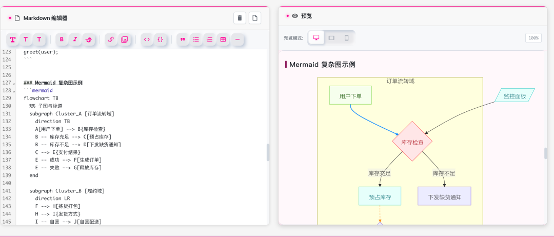 Modern MD Editor 项目介绍 配图 4