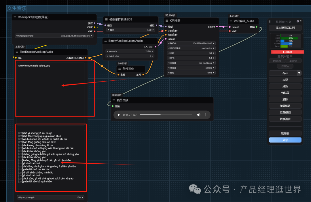【closerAI ComfyUI】8G显存就能跑！这款开源音乐模型—​​ACE-Step让AI作曲神级进化，行业规则被改写！ 配图 7