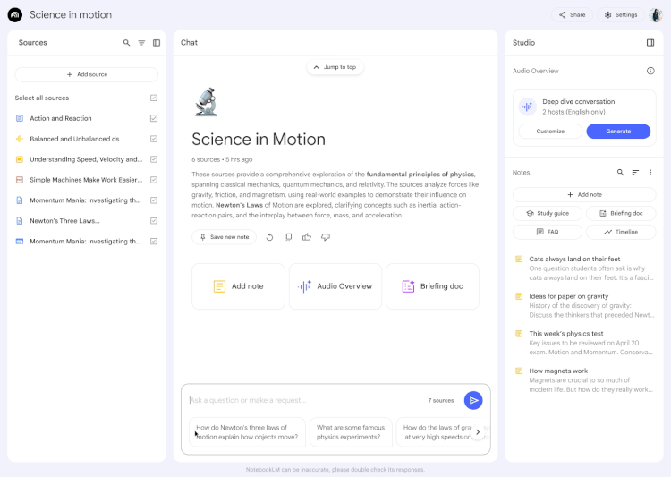 Google的NotebookLM AI 现在也可以和你对话了 配图 2