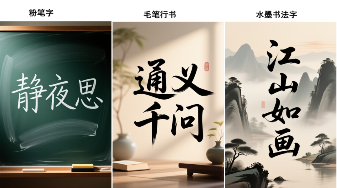 Qwen Image 提示词：中文字体风格与效果描述指南 配图 5