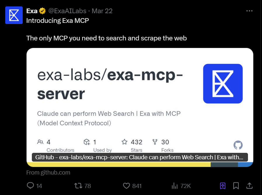 Exa：给 AI Agent 的 “Bing API” 配图 2