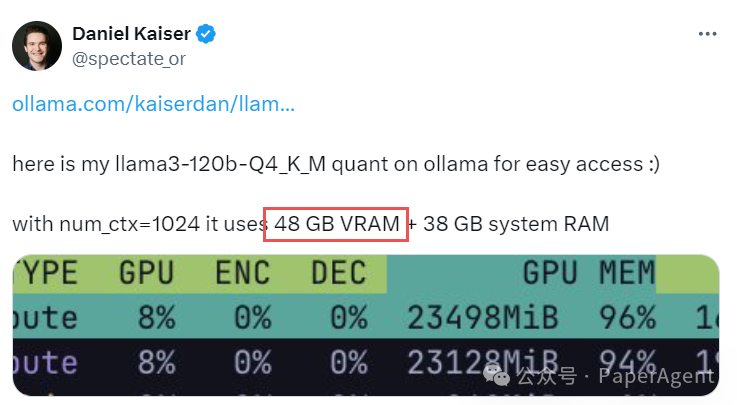 Llama-3 120B用过的都说好，Ollama+48G显存可跑！ 配图 8