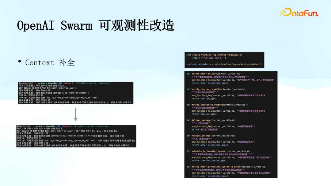 顺丰科技：多智能体系统（OpenAI Swarm）的可观测性研究与实践 配图 19
