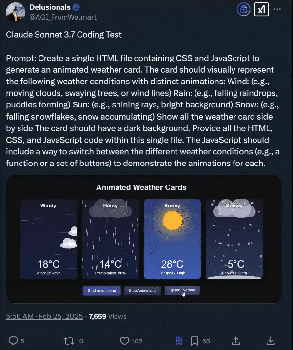 实测Claude 3.7：3200行代码一口气输出，物理规律手拿把掐，弱智吧已失守 配图 18