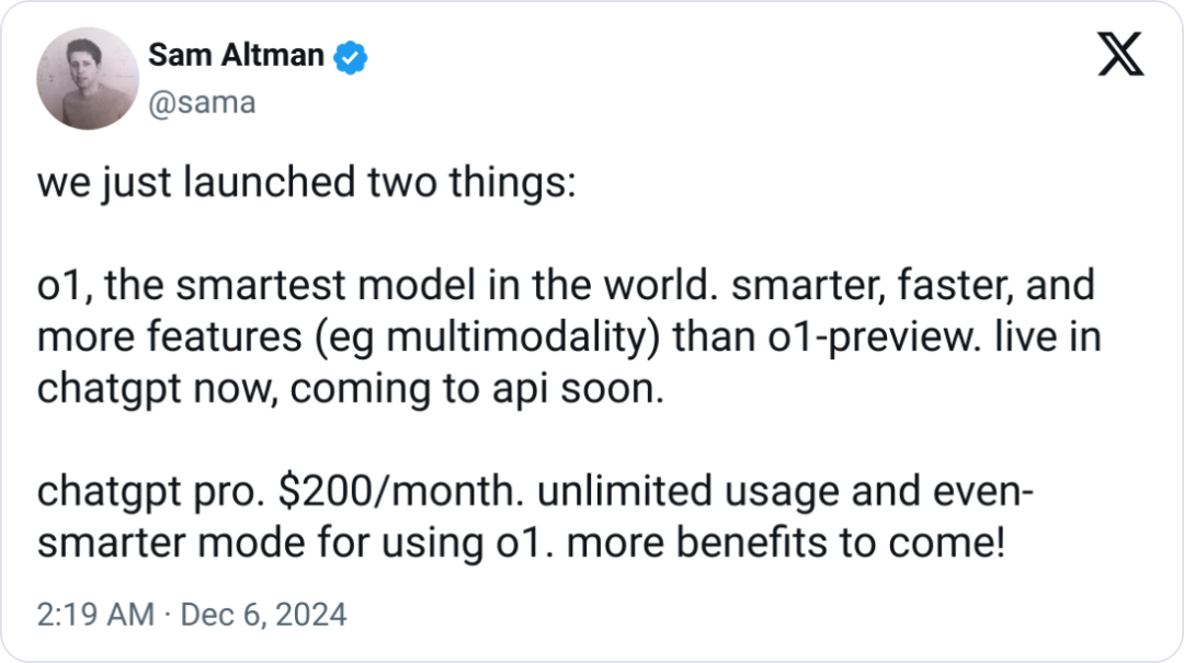 OpenAI 新货详解：o1 正式版 /ChatGPT Pro