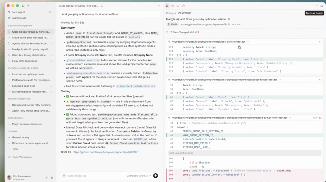 Cursor 3来了：内置Codex，前端福音Design Mode，WorkTree多开
