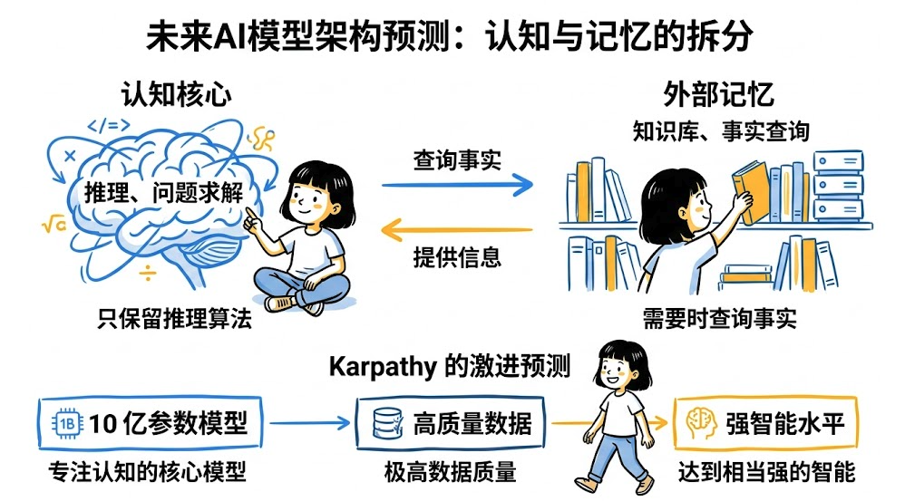 大神 Karpathy 说破了大模型的真相：不是智力不够，是垃圾数据太多 配图 3