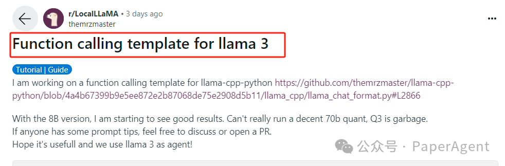 Llama3实操的正确打开方式：RAG，Agent，Function Calling！ 配图 4