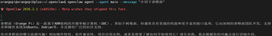 引爆AI智能体时代！OrangePi 6Plus全面适配OpenClaw 配图 7