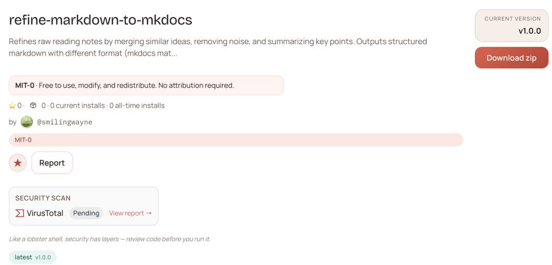 写个智能体Skill：refine-markdown-to-mkdocs | 保证格式一致性的自动主题分类、要点提取与文本合并