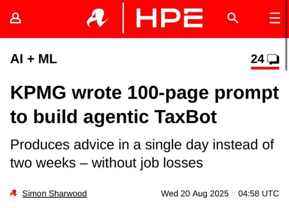 毕马威用 100 页 Prompt 喂出税务 AI，两周工作压缩到一天