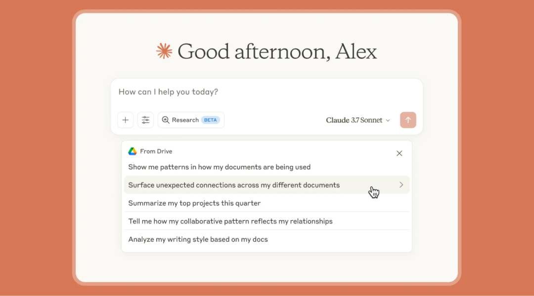 Claude 推出高级 Research 功能，并深度集成 Google Workspace 配图 3