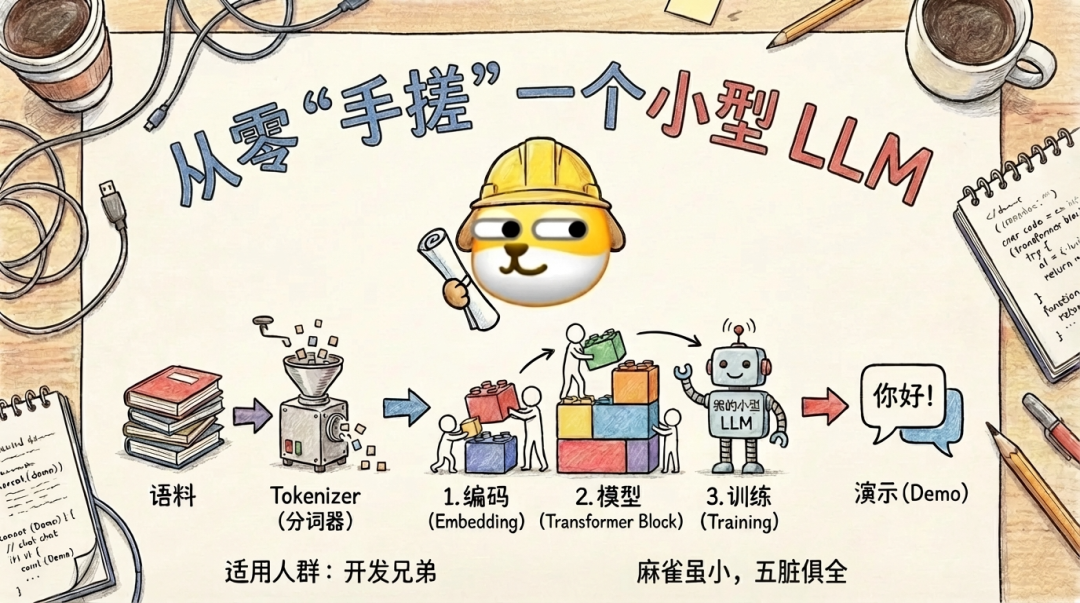 教你从零“手搓”一个大模型，别再只会调用API了