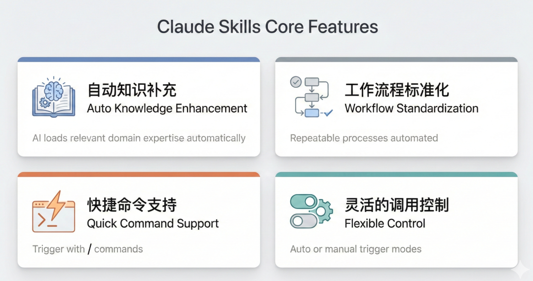 图1-Skills的四大核心功能示意图