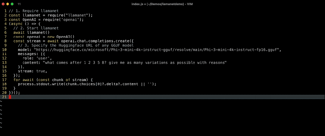 Llamanet：一行代码就可以将OpenAI驱动的程序转换为lamma.cpp！ 配图 4