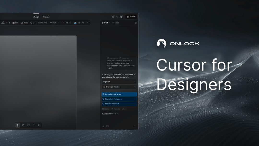 Onlook，一款专为设计师准备的Cursor，设计师也能几句话开发网页了