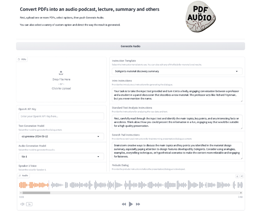 PDF2Audio：PDF一键转播客！让文档开口说话！