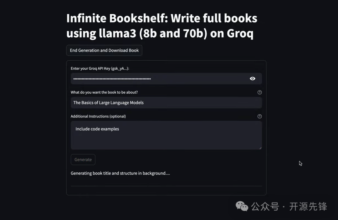 1.1K star!基于Llama3几秒钟完成一本书，这个项目有点厉害！ 配图 2