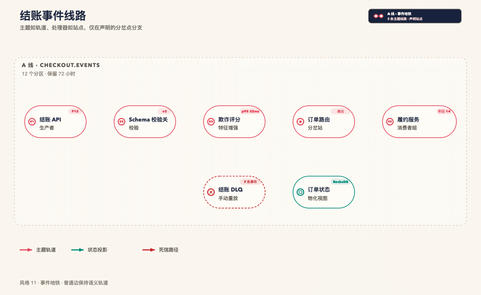 风格 11：Event Transit，结账事件线路