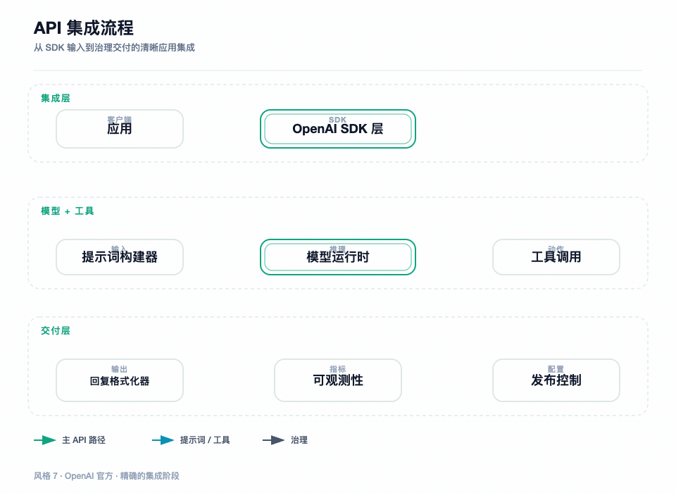 风格 7：OpenAI Official，API 集成流程
