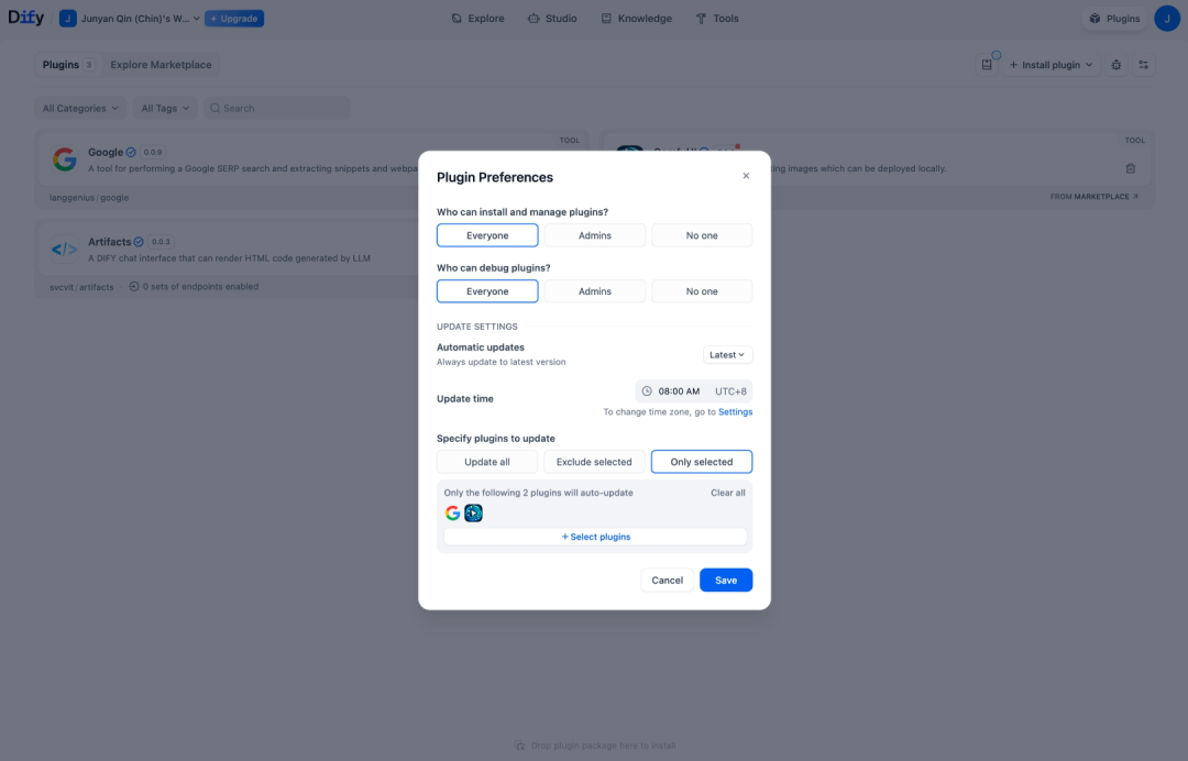 Dify v1.7.0重磅发布：OAuth 2.0+插件自动升级，这次更新强势利好插件生态！ 配图 3